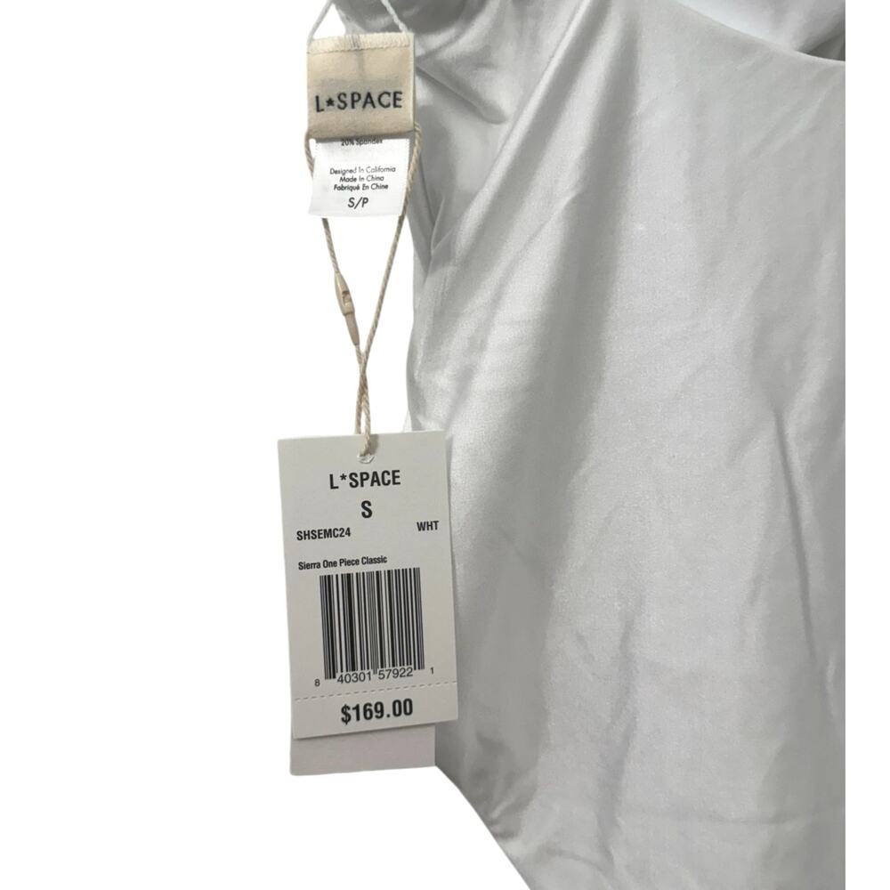 NWT! L*Space Sierra One-Piece Rose Swimsuit in White - Size Small - Picture 9 of 10